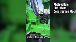 Fotovoltaïsche heimachine snelweg vangrail bouwmachines rups hei-installatie