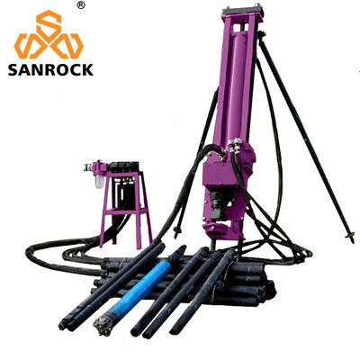 Kwaliteit  Portable Bucket DTH Drilling Rig Machine SRQD70 Mining Borehole Rotary Drilling Rig Fabriek