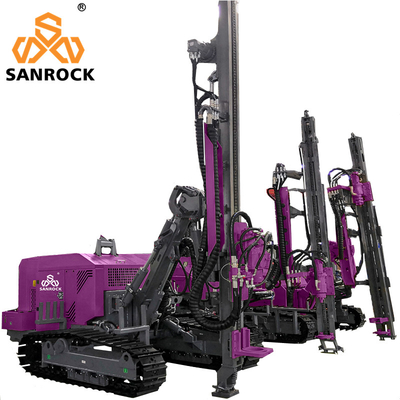 Kwaliteit  Depth 50m Hydraulic DTH Drilling Machine Rotary Borehole Drilling Rig Mining Machinery Fabriek