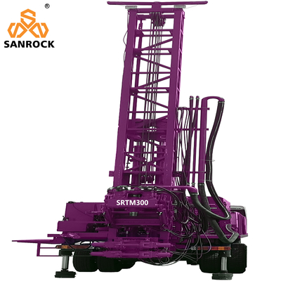 Kwaliteit  Truck Mounted Water Well Drilling Rig With Mud Pump Deep 300m Water Well Drill Rig Fabriek