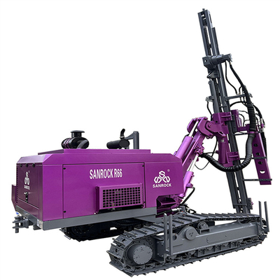 Borrelmachine voor oppervlaktebooringen DTH-boormachine Rotatiesnelheid 180 r/min Crawlerboormachine