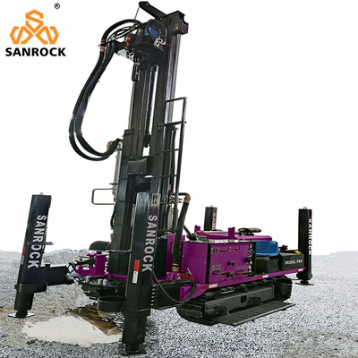 Diepwaterput Crawler Rotary Drilling Rig Hydraulische boormachine 260m