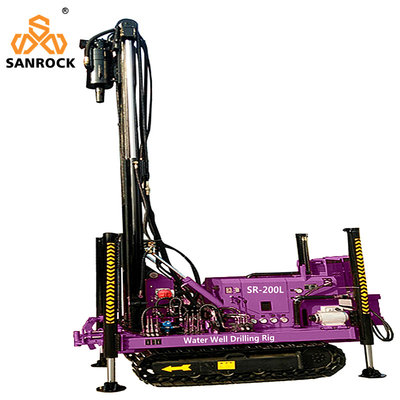 Lifting Force 15T Crawler Water Well Drilling Rig Hydraulische boorgat boormachine met Yuchai motor