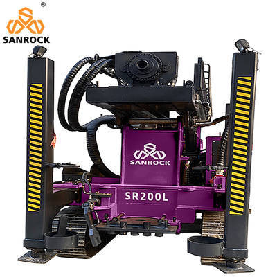 Lifting Force 15T Crawler Water Well Drilling Rig Hydraulische boorgat boormachine met Yuchai motor