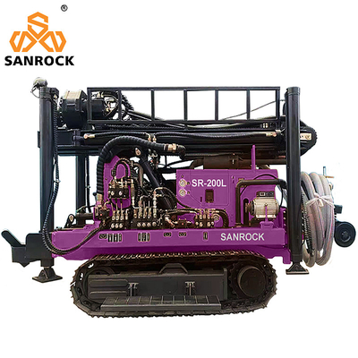 Lifting Force 15T Crawler Water Well Drilling Rig Hydraulische boorgat boormachine met Yuchai motor