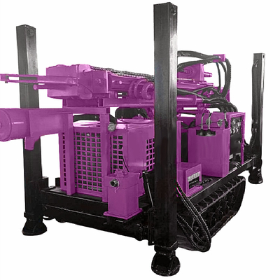 Water Drilling Rig Machine 60KW Dieselmotor Crawler Waterput Drilling Rig te koop