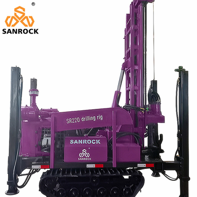 Crawler Water Well Drilling Rig Hydraulische boorgat boremachine met 3,0m boorstaaf