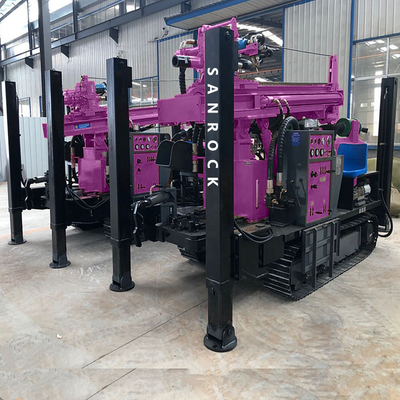 Hydraulische waterput Rig Roterend boorgat Diepte 300 m Waterboorinstallatie Machine