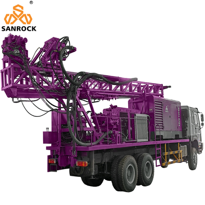 Vrachtwagen Opgezette Waterput die Rig Rotary Borehole Water Drilling-Machine boren