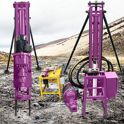 Bucket DTH Drill Rig Mining Machinery Rock Blast Hole Hydraulische DTH boormachine