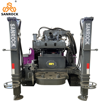 Crawler Water Well Drilling Rig Hydraulisch Boorgat 250m Diepwater Boormachine