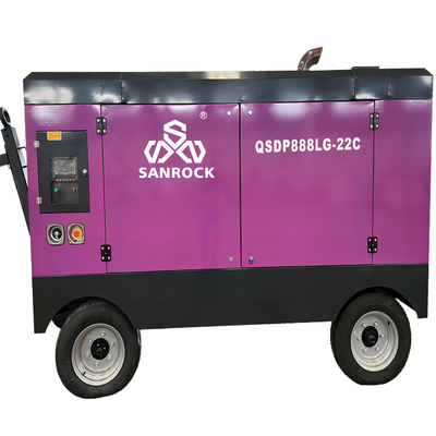 Schroefluchtcompressor waterput boren mobiele schroeftype luchtcompressor machine