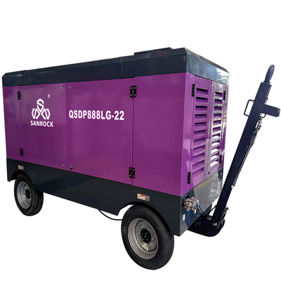 Hoogdrukmijnbouw Diesel motor schroef luchtcompressor machine