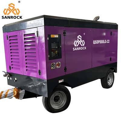 Draagbare dieselmotoren voor mijnbouw met schroefcompressor te koop