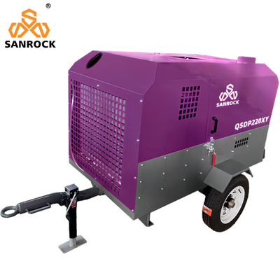 Kleine schroef luchtcompressor Draagbare mijnbouw dieselmotor Air schroef compressor machine