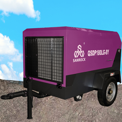 Kleine schroef luchtcompressor Draagbare mijnbouw dieselmotor Air schroef compressor machine