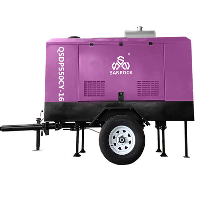 Hoogdruk 154 kW schroeftype luchtcompressor machine draagbaar