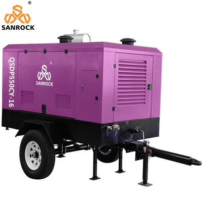 Hoogdruk 154 kW schroeftype luchtcompressor machine draagbaar