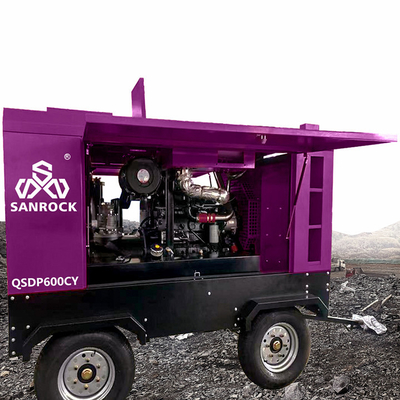 Mobiele roterende schroef luchtcompressor apparatuur Hoogdrukmachine