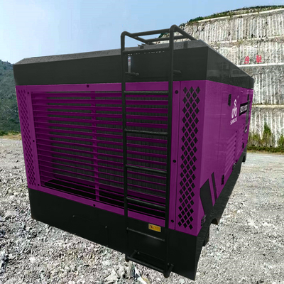 Mining schroef luchtcompressor machine hoge druk draagbare diesel luchtcompressor schroef