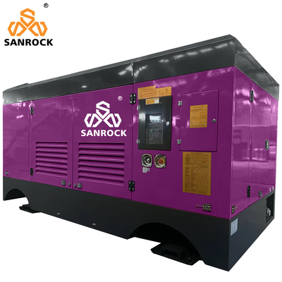 221KW Diesel schroef luchtcompressor machine Hoogdruk waterput schroef luchtcompressor