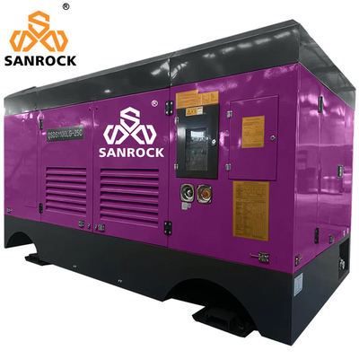 294KW Dieselmotor Mining Schroef Type Luchtcompressor Machinery Stationary