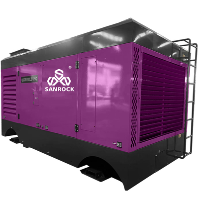 Hoogdruk dieseldreven mijnbouw schroef luchtcompressor machine