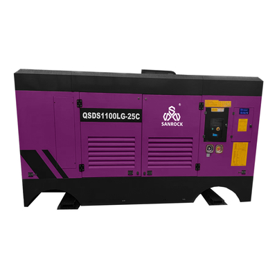 Hoogdrukschroefcompressor voor mijnbouw 294 kW