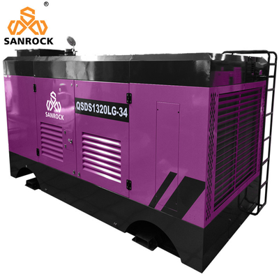 Mining schroef luchtcompressor machine hoge druk draagbare diesel luchtcompressor schroef