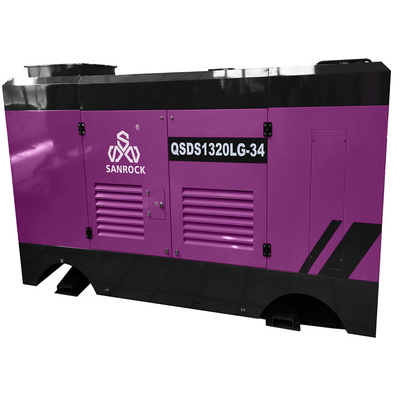 Hoogdruk schroefluchtcompressor 410kw Diesel schroef luchtcompressor machine Waterput