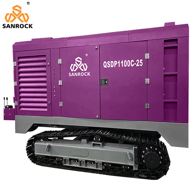 Crawler luchtcompressor schroef hoge druk luchtcompressor machine mijnbouw luchtcompressor