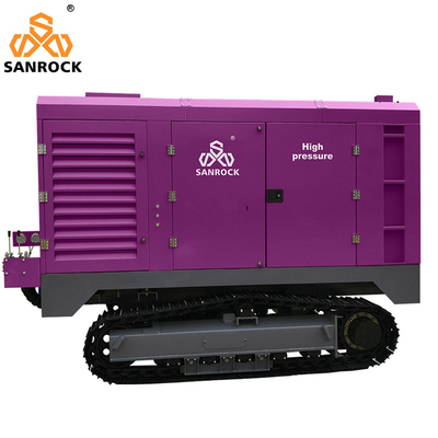 Crawler-schroefluchtscompressor Machine Mining Diesel motor Rotary-schroefluchtscompressor