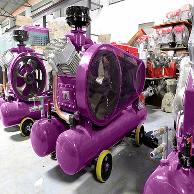 Mini luchtcompressor Industriële luchtcompressor Machine Gordel aangedreven zuigerluchtcompressor