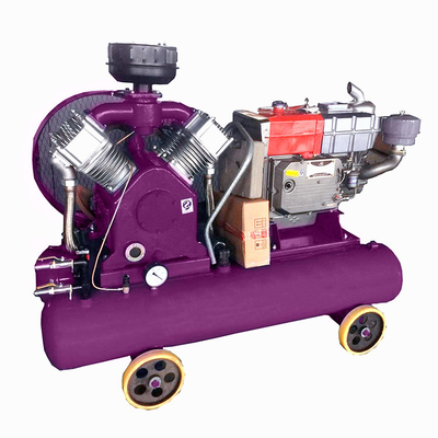 Roterende zuigercompressorband aangedreven industriële luchtcompressor machine mobiele luchtcompressoren te koop