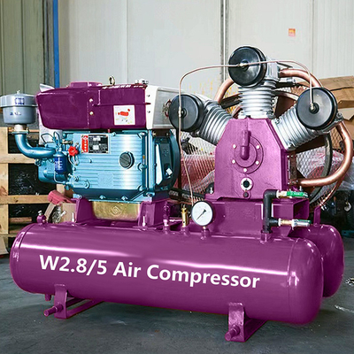 Pistonluchtcompressoren Machine Gordel aangedreven luchtcompressor met tank Industriële commerciële luchtcompressoren