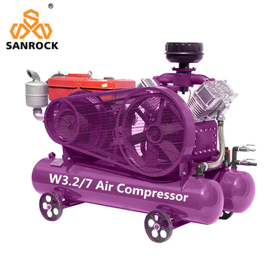 Verwisselbare luchtcompressormachine Draagbare dieselmotor Mini zuigerluchtcompressor