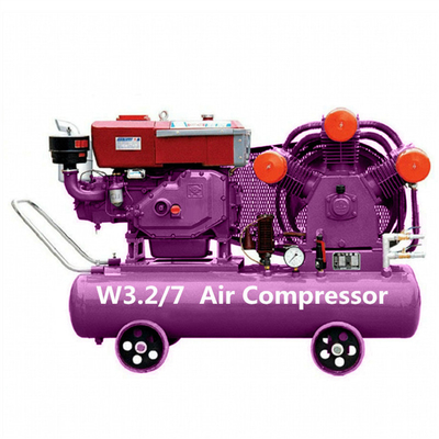 Draagbare mini-luchtcompressor 11 kW / 15 kW / 18.5 kW / 22 kW Industriële machine Gordel aangedreven zuigerluchtcompressor