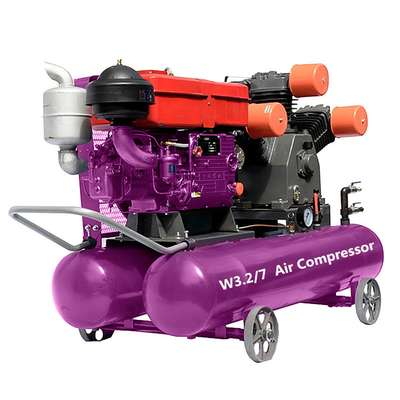 Roterende zuigercompressorband aangedreven industriële luchtcompressor machine mobiele luchtcompressoren te koop