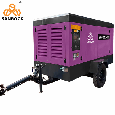 Stage III Emission Standard Screw Air Compressor Equipment voor mijnbouw bij druk van 20 bar