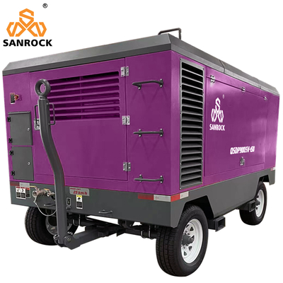 Hoogdrukcompressor voor de mijnbouw met schroef rechtstreeks aangedreven mobiele luchtcompressor