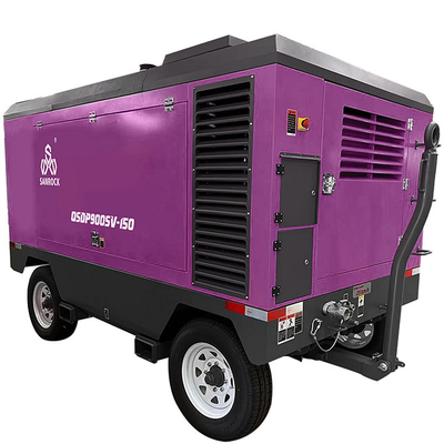 Hoogdrukcompressor voor de mijnbouw met schroef rechtstreeks aangedreven mobiele luchtcompressor