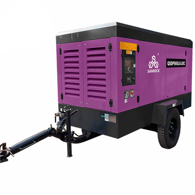 1750/1300rpm Maximale werk-/loopsnelheid Diesel luchtcompressor onder hoge druk voor mijnbouw