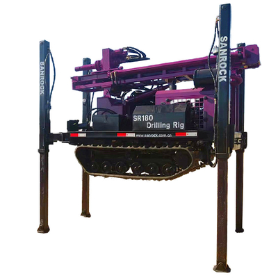 180 m boorgediepte Draagbare waterputboormachine voor diepboorwerk