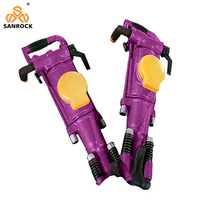Laag luchtverbruik Draagbare mijnbouw Pneumatische rotsboor Air Leg Jack Hammer Breaker