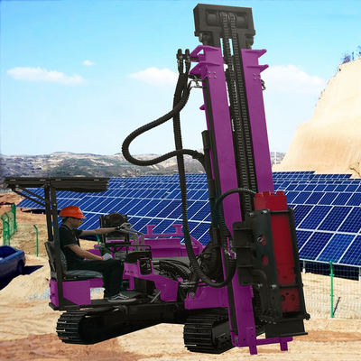 Multifunktioneel Pile Driver Machine Draagbare zonne-pille Ramming Machine Ground Schroef Pile Driver Te koop