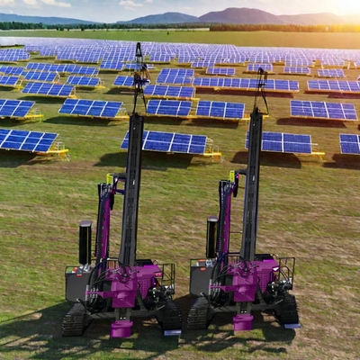 Zonnepijl-driver-machine fotovoltaïsche hydraulische pijlboormachine grondschroefpijl-driver