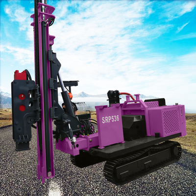 Ground Screw Pile Driver Machine Power 70KW Zonnepiel Driving Equipment Draagbare Rotary Pile Driver
