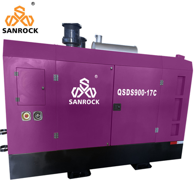 Versatile 3500kg Draagbare Diesel Schroef Air Compressor Mijnbouw Air Compressor Machine