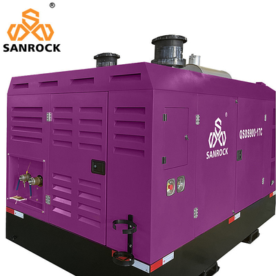 Versatile 3500kg Draagbare Diesel Schroef Air Compressor Mijnbouw Air Compressor Machine
