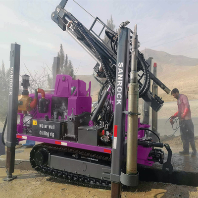 Lifting Force 15T Crawler Water Well Drilling Rig Hydraulische boorgat boormachine met Yuchai motor